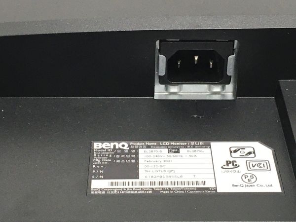 BenQ EL2870-B 2021年製 ゲーミングモニター 家電 中古 T7658059