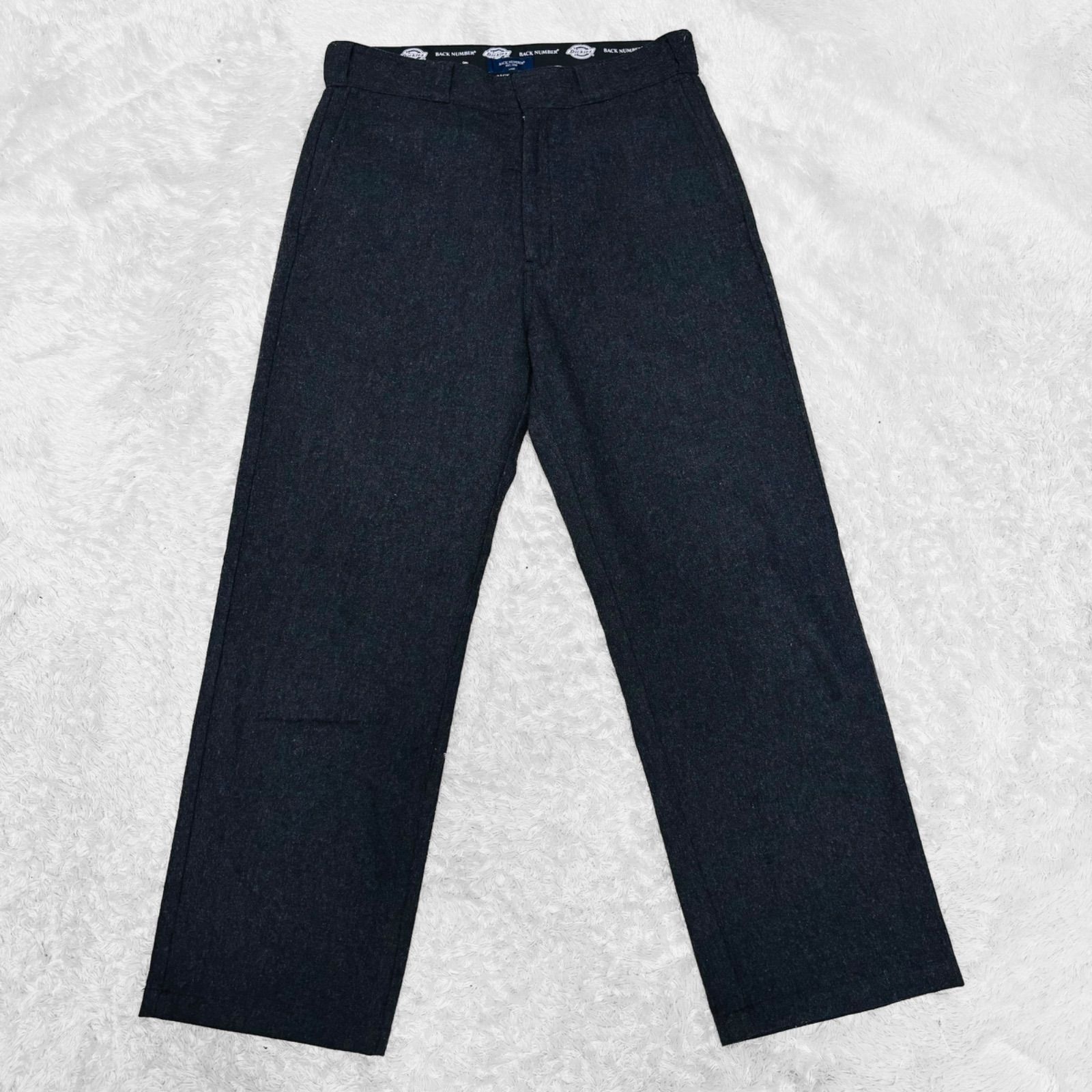 美品 Dickies BACK NUMBER セットアップ スーツ XL チャコールグレー