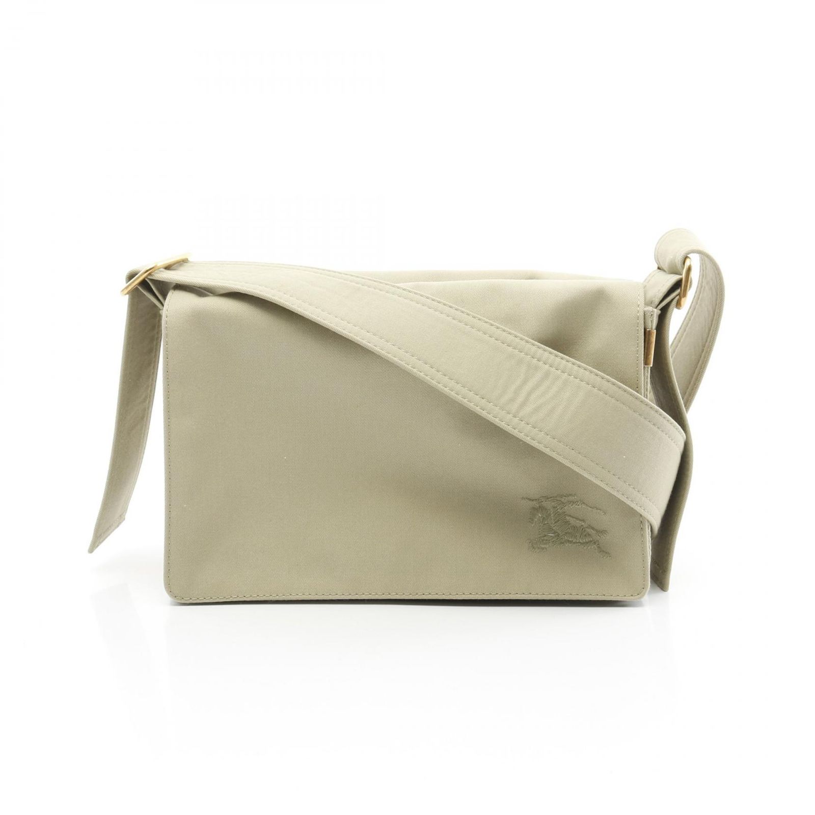バーバリー BURBERRY ショルダーバッグ トレンチクロスボディバッグ ナイト刺繍 8077398 カーキベージュ キャンバス トレンチクロスボディバッグ ユニセックス Used A