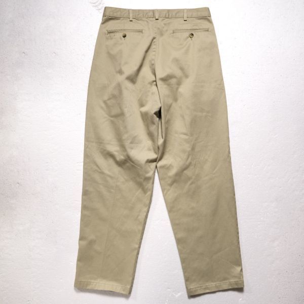 00s LLBean 2タック ピンクコットンチノパンツ ビンテージ USA 古着 80s USA製 LL Bean コットンツイル ワーク チノ パンツ