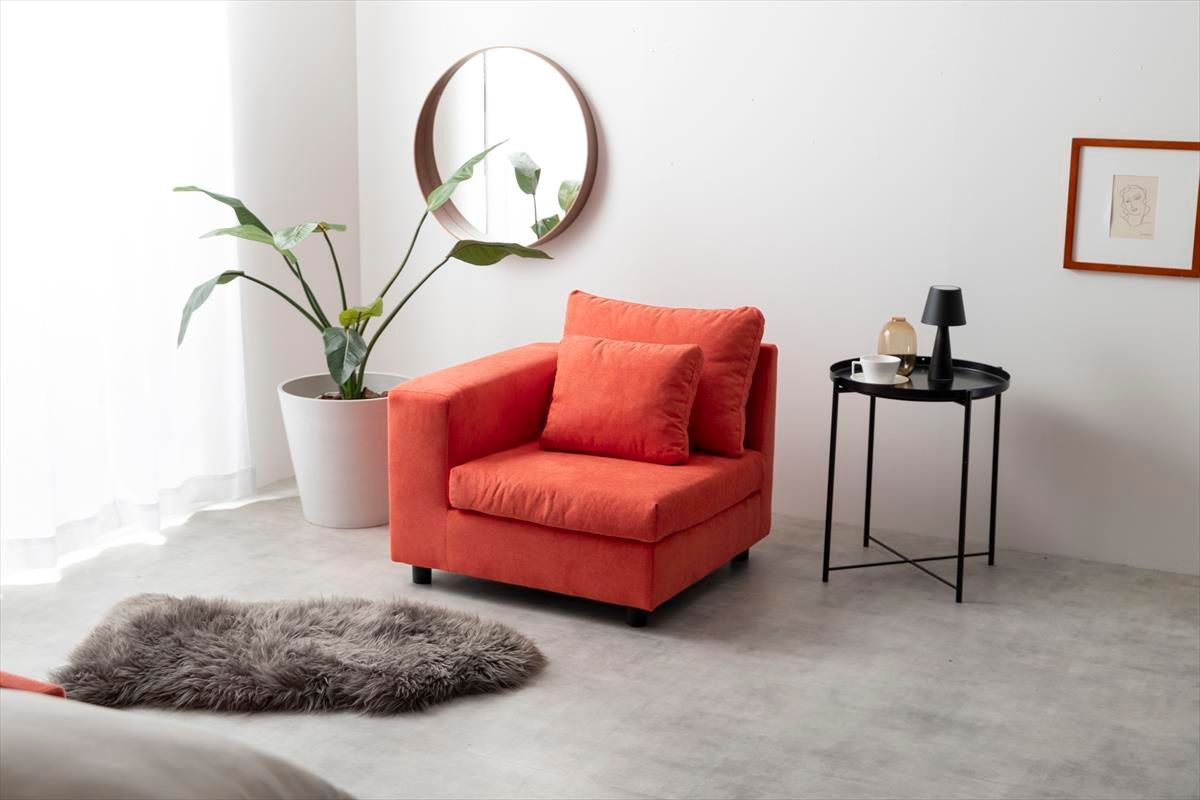 【送料無料】Legeno コーナーソファ 天然木 Sバネ 1人掛け 送料無料】Legeno コーナーソファ 天然木 Sバネ 1人掛け