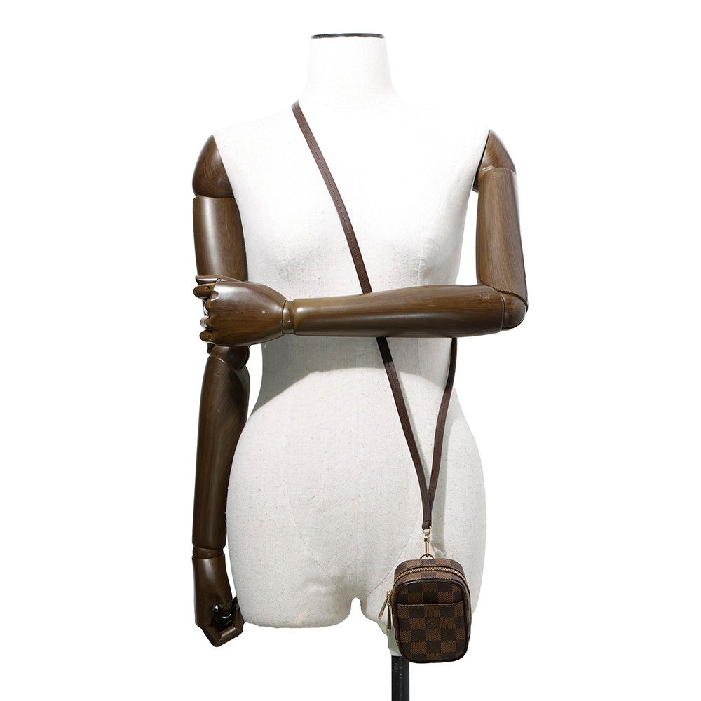 ルイヴィトン ショルダーバッグ ダミエ・エベヌ エテュイ・オカピPM