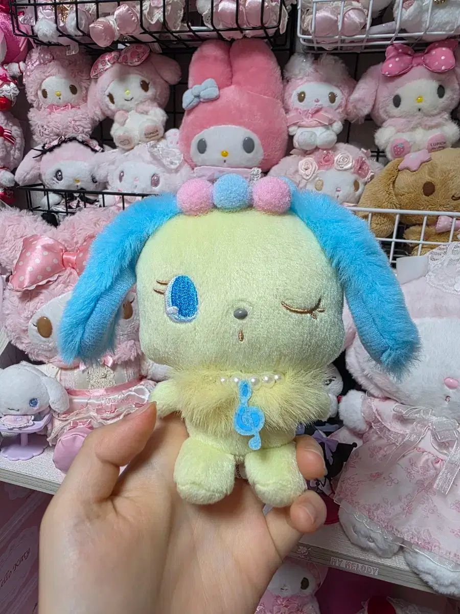 ルビー 光る!流れ星 ぬいぐるみ ジュエルペット サンリオ 当時物 平成