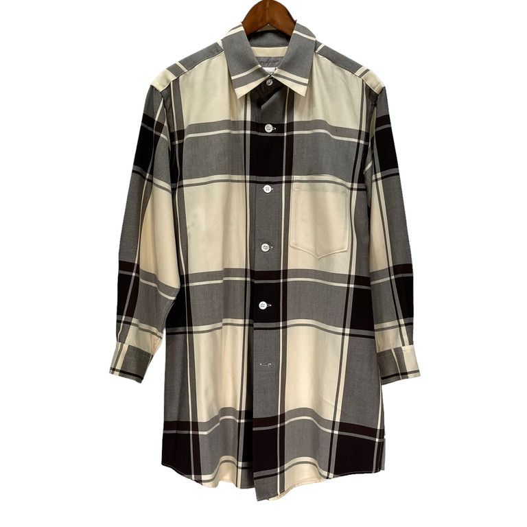 Yohji Yamamoto Femme 93AW ウールロングチェックシャツ - メルカリ