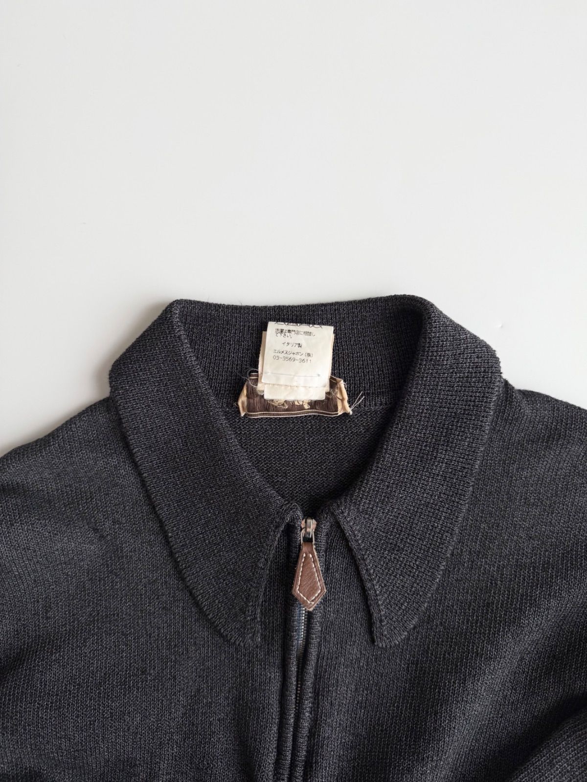 2000s HERMES MEN HALF ZIP KNIT エルメス 2000年 ハーフジップニット