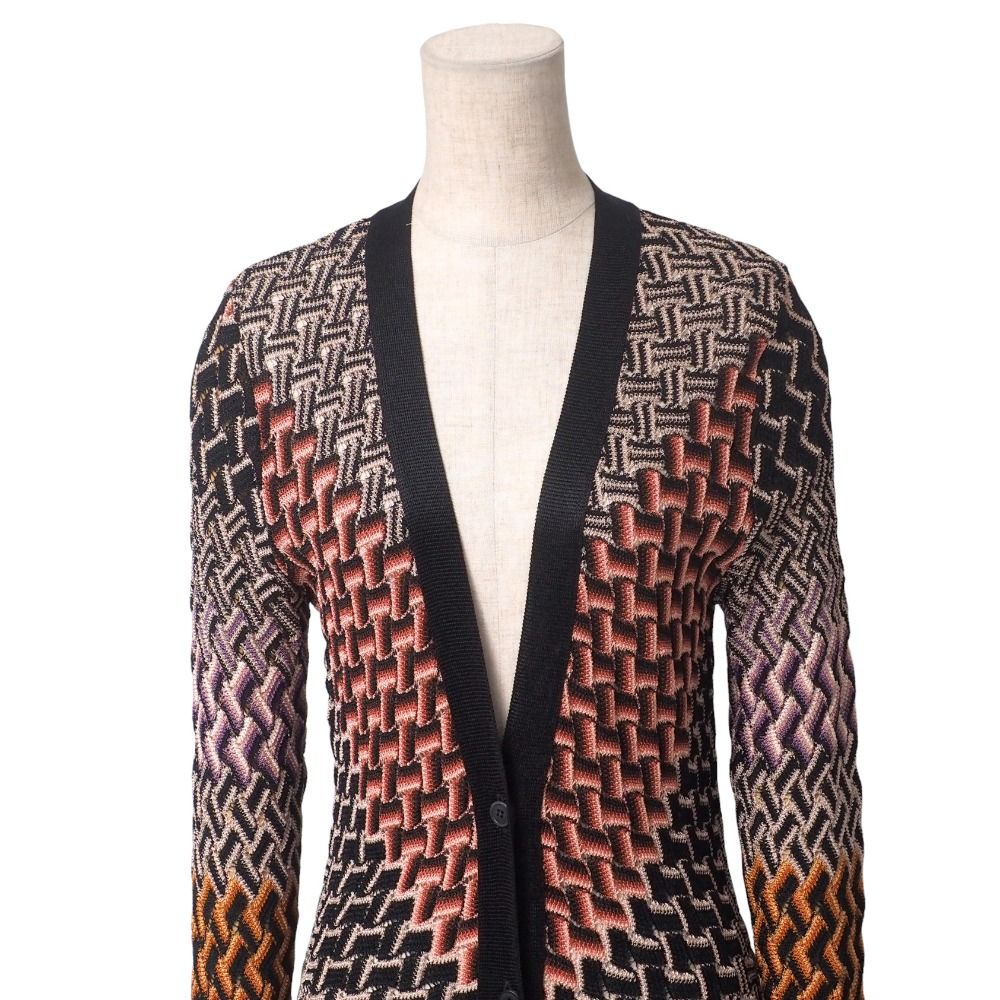 美品 MISSONI ミッソーニ レーヨンニット カーディガン 48 美品 MISSONI ミッソーニ レーヨンニット カーディガン 48