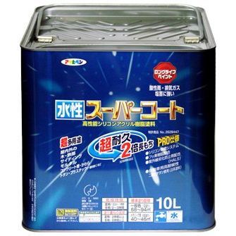 アサヒペン ペンキ 水性スーパーコート 水性多用途 ライトグレー アサヒペン ペンキ 水性スーパーコート 水性多用途 ライトグレー