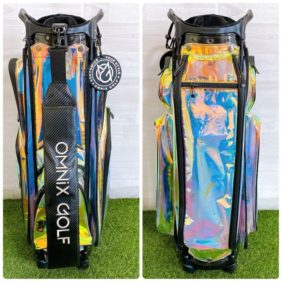 未使用 OMNiX オムニクス キャディバッグ レインボー 七色 虹色