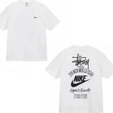 新品 特価値 Nike x stussy ステューシー ダイス Tシャツ 男女兼用 2枚