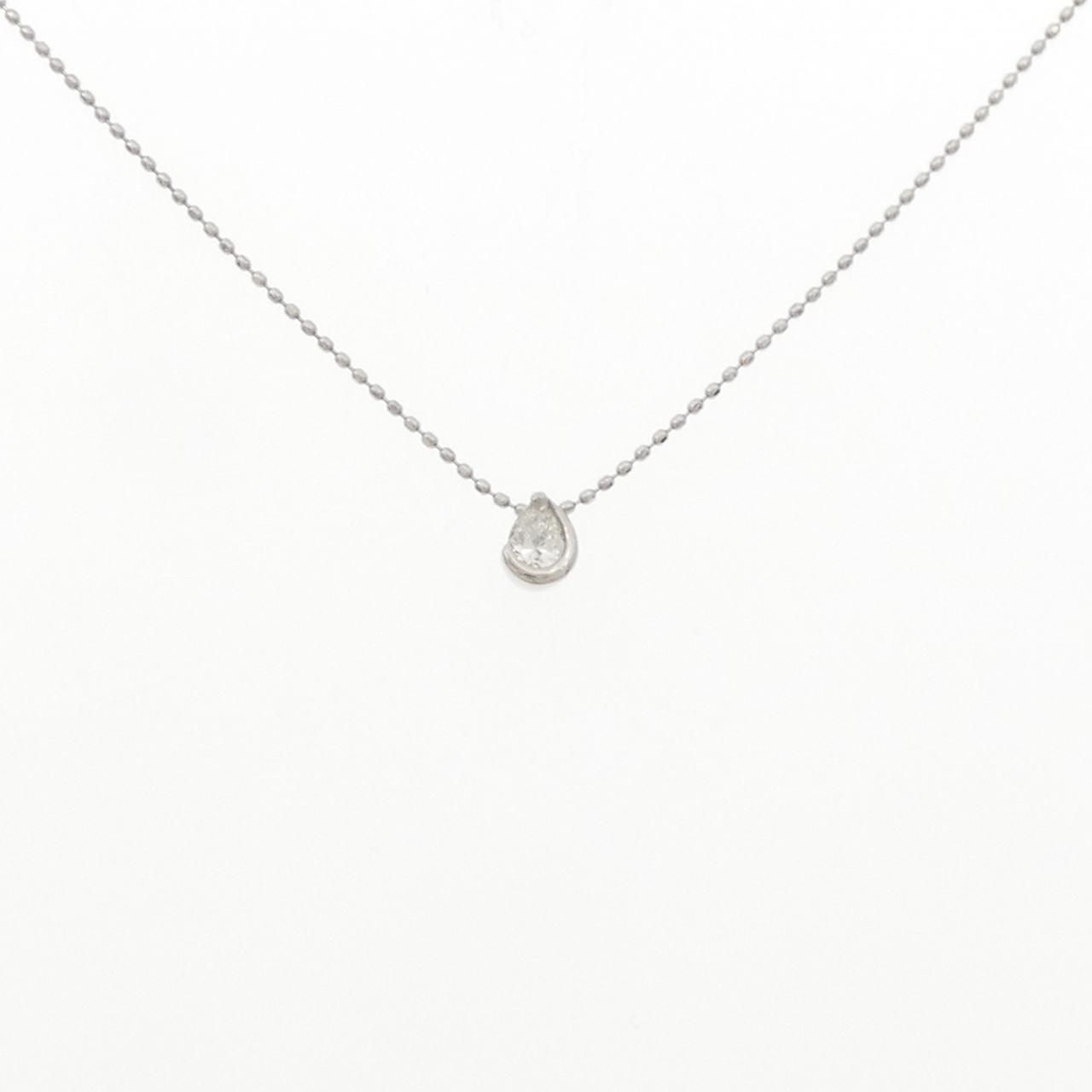 pt850ネックレス PT900/PT850 ダイヤモンド ネックレス 0.14CT - メルカリ