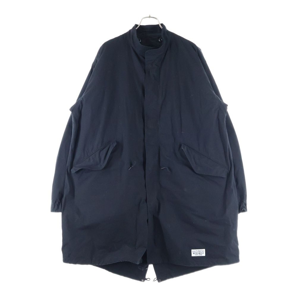 WACKO MARIA ワコマリア RELAX別注 NAVY MODS COAT WMGP-RELAXEVOLUTION-ML01 キルティングライナー付き モッズロングコート ブラック