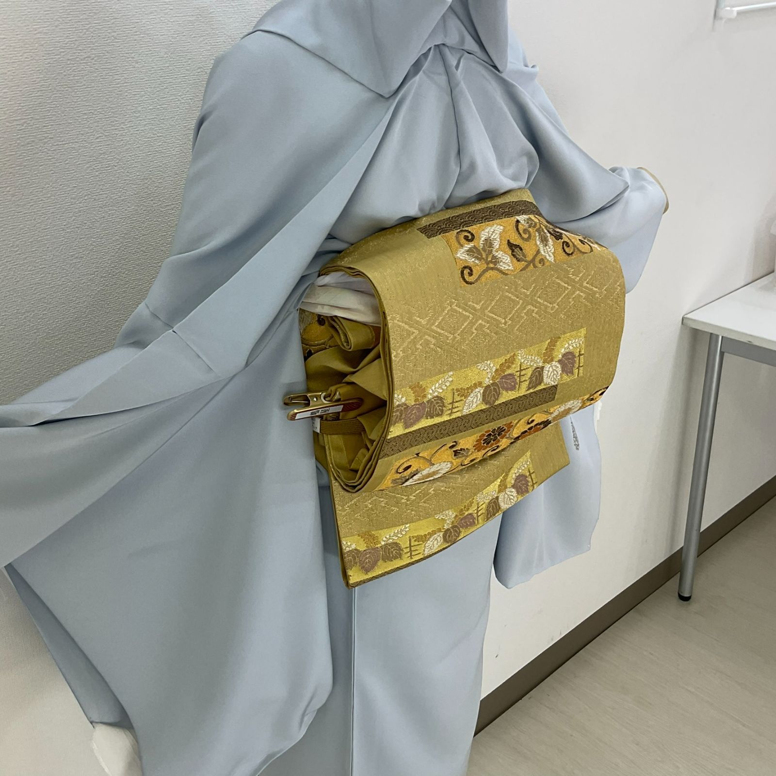 和装用バッグ 西陣帯地 角型 ダブルファスナータイプ
