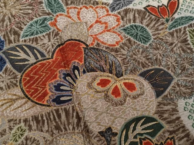 平和屋着物○訪問着 鳥獣戯画 暈し染め 正絹 逸品 AABC9831ph 平和屋