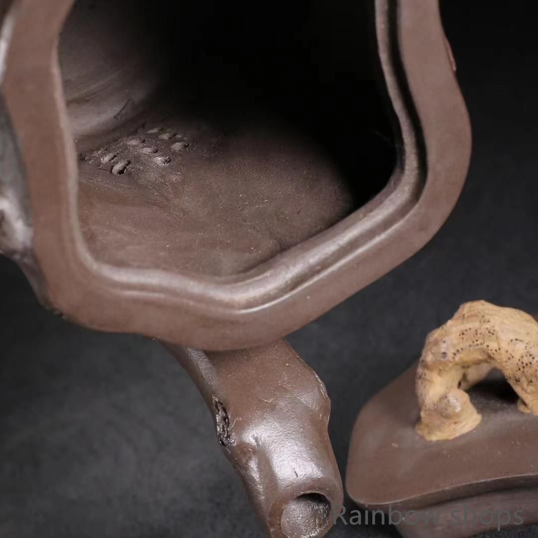 樹??紫砂壺?底款 蒋蓉?朱泥?急須?茶壺?茶道具