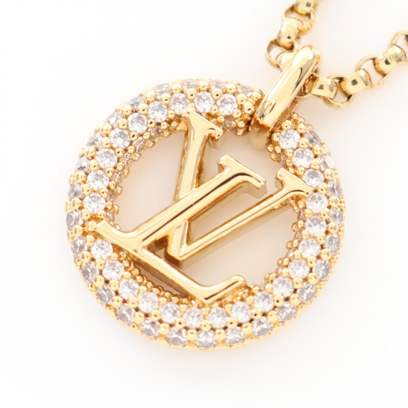 ルイ ヴィトン LOUIS VUITTON ネックレス コリエ ルイーズ バイ ナイト M00759 ゴールド GP ゴールドメッキ ネックレス レディース Used A