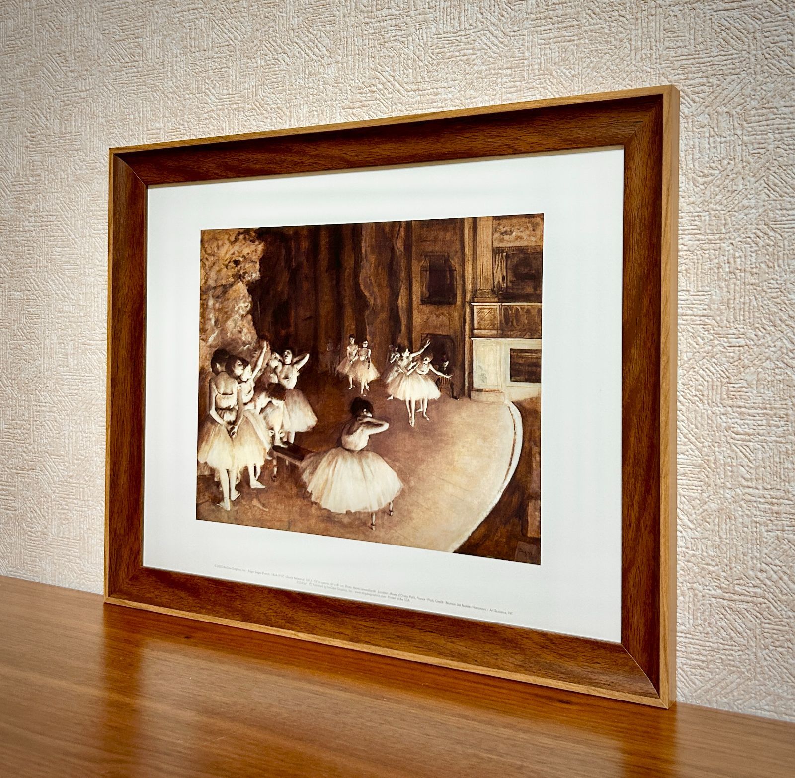 ドガ　バレリーナ油彩額縁 新品☆額縁付アートポスター☆エドガー・ドガ☆Edgar Degas