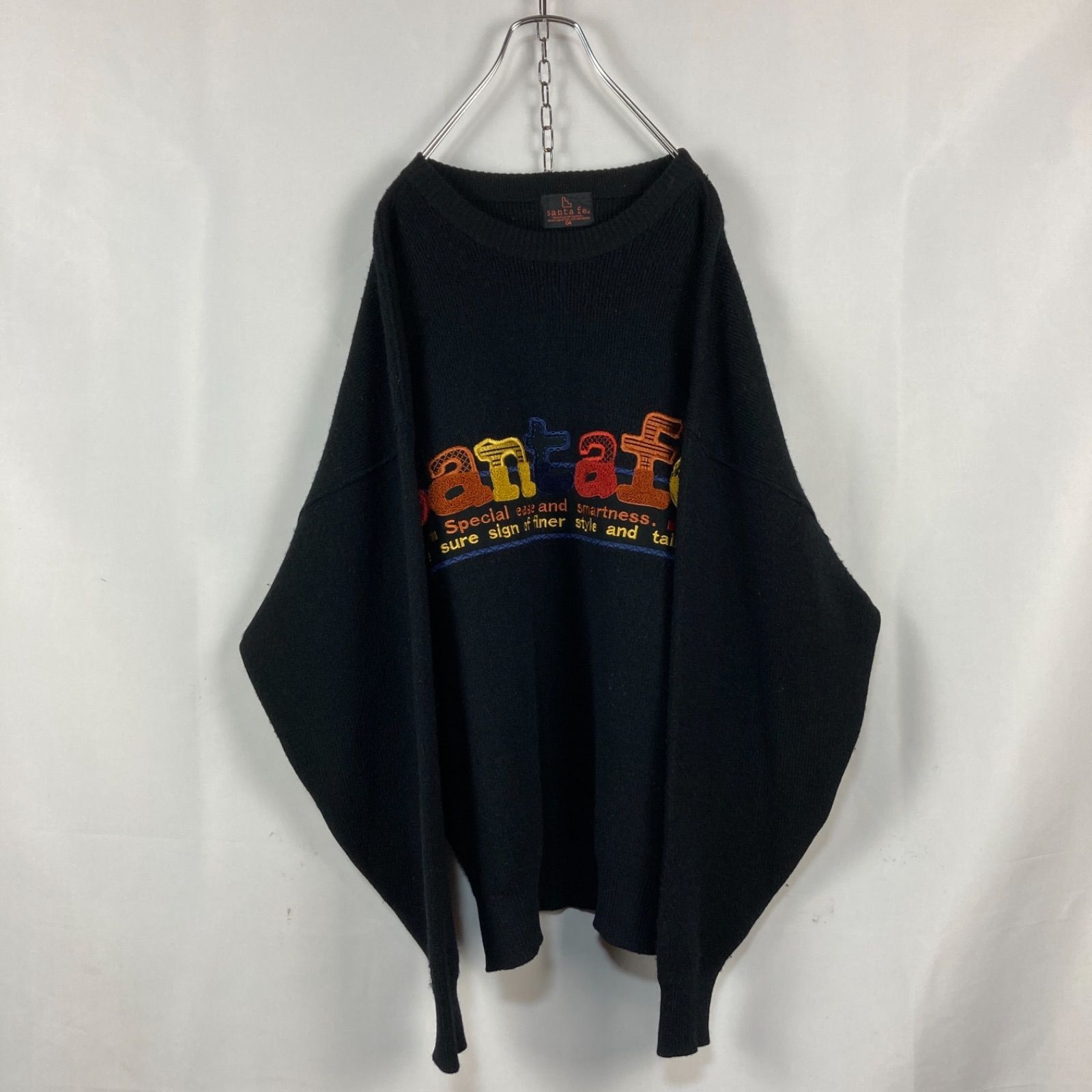 90S santafe サンタフェ グレー ニット メンズ 古着 ビッグ