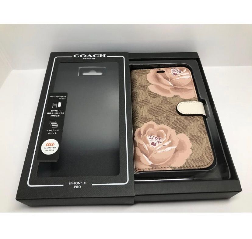 COACH iPhone11 Pro 手帳型ケース新品未使用。 IPhone ケース 手帳型 COACH iPhone 11 Pro 手帳型ケース 花柄