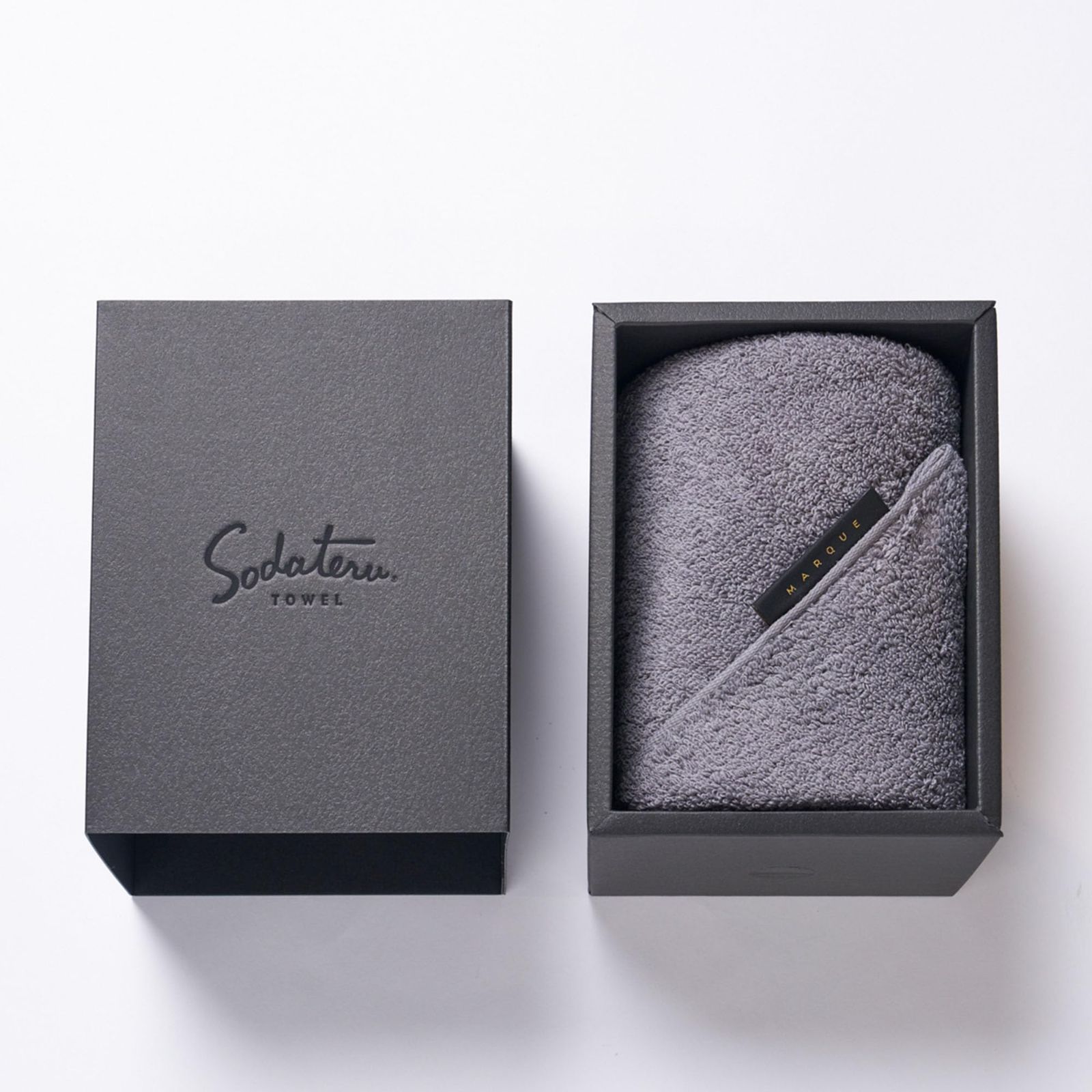 新品 育てるタオル「MARQUE」ミニバスタオル (エトゥープ(グレージュ))