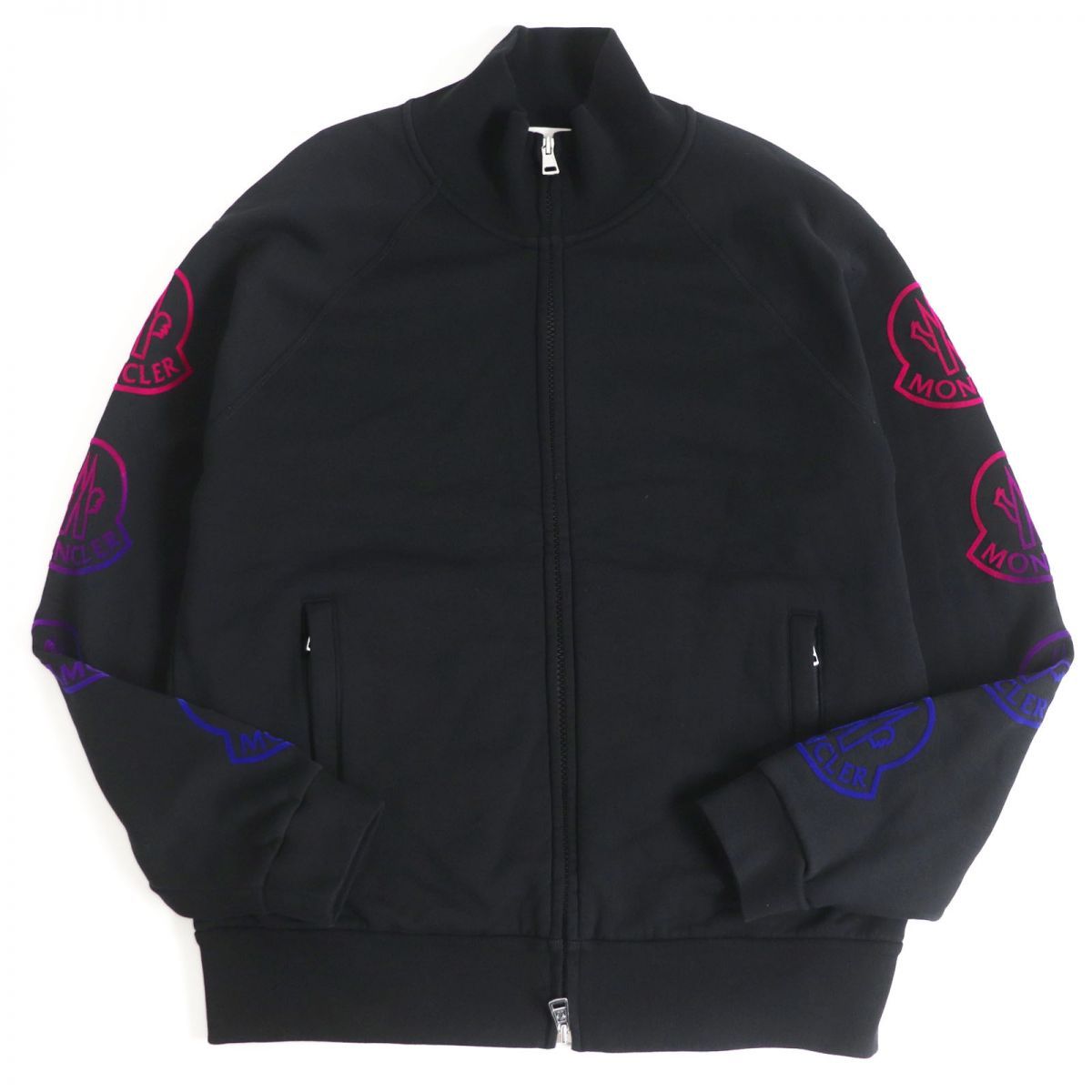 美品□2021年製 MONCLER/モンクレール MAGLIA CARDIGAN アームロゴ 