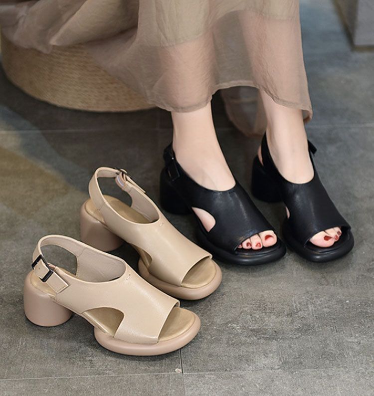 レザーサンダル ストラップサンダル