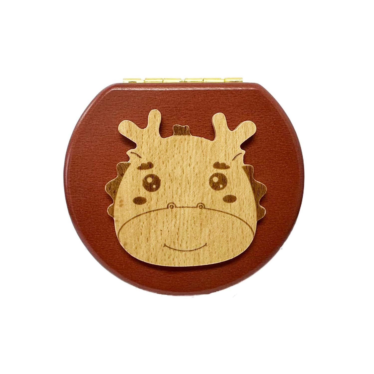 【人気商品】ベビーメモリアルグッズ 思い出 記念品 メモリアル キッズ 誕生日 ベビー アニマル 出産祝い 記念 乳歯入れ 【十二支・たつ】干支別へその緒・乳歯ケース【記念・出産祝い】