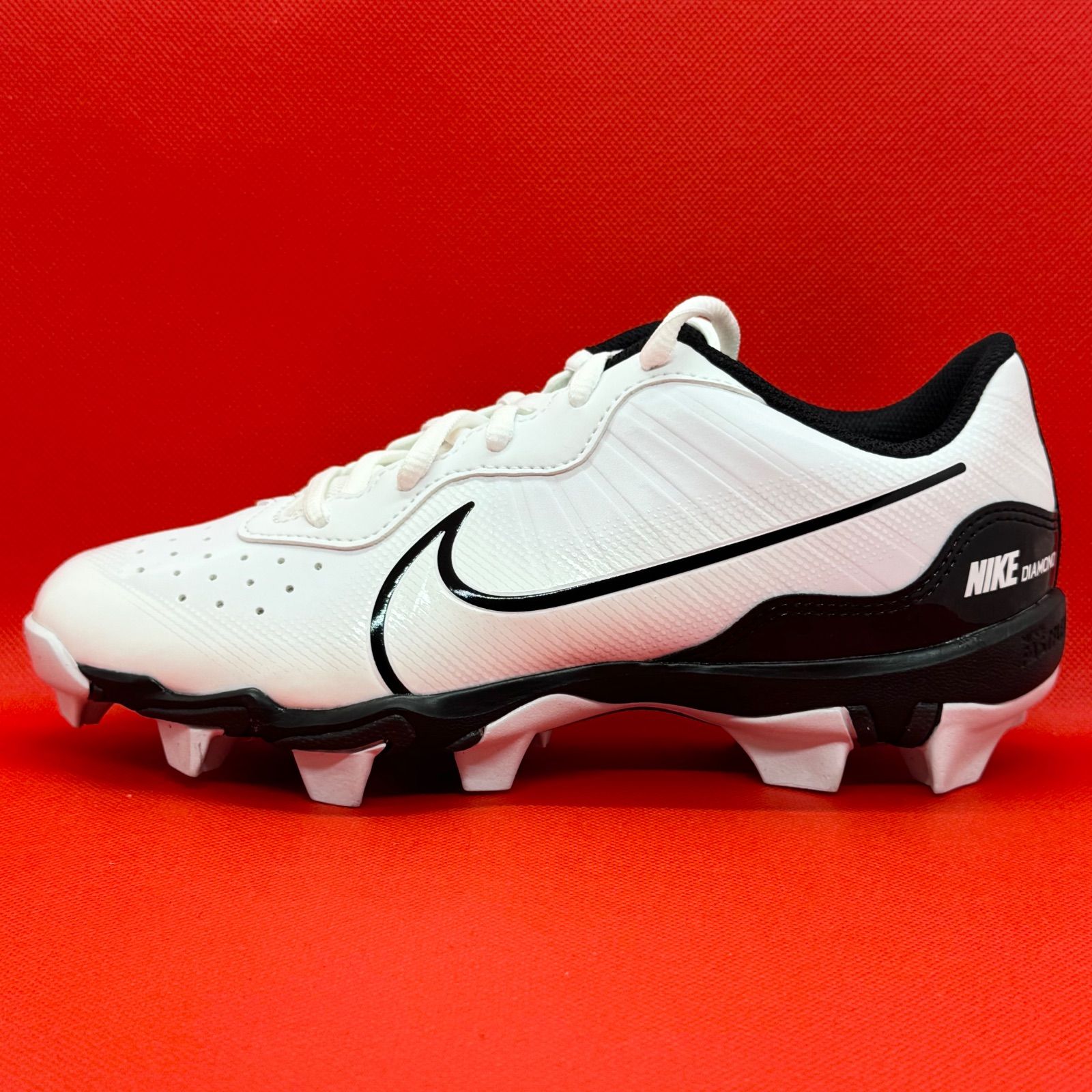 ナイキ ジュニア 野球スパイク アルファハラチ４キーストン ホワイト×ブラック