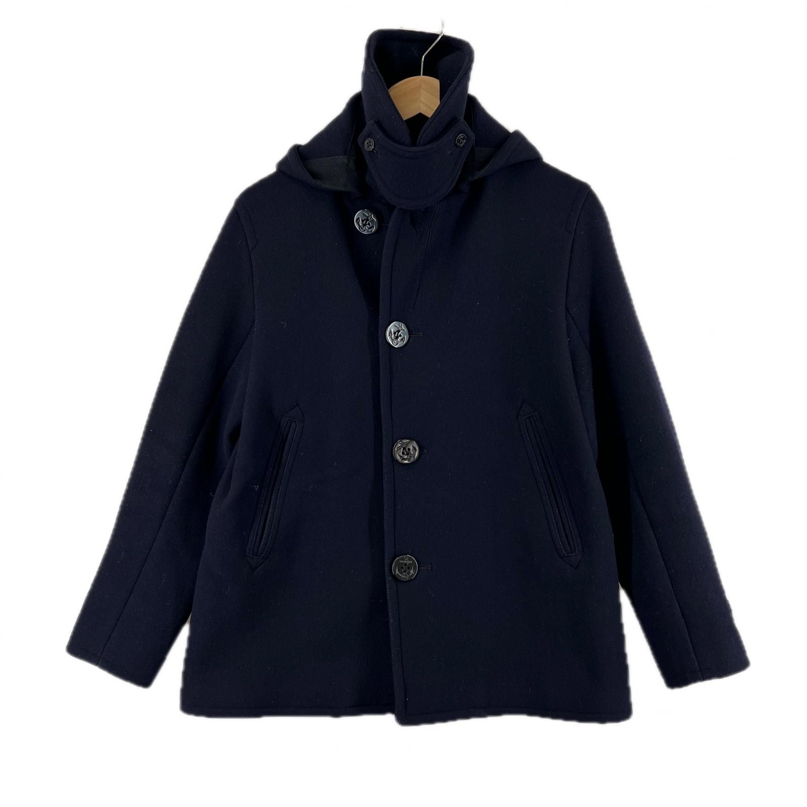 ORCIVAL ピーコート 紺 美品 ORCIVAL オーシバル ブランドロゴ 秋冬 AW ピーコート