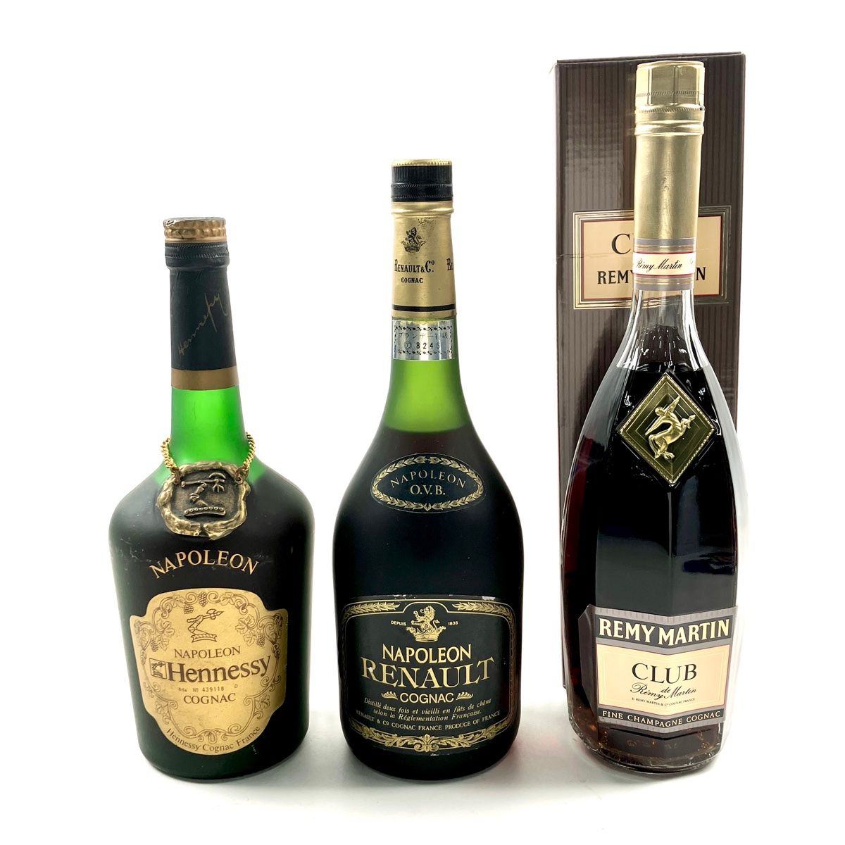 3本 ヘネシー ルノー レミーマルタン コニャック 700ml ブランデー セット 古酒