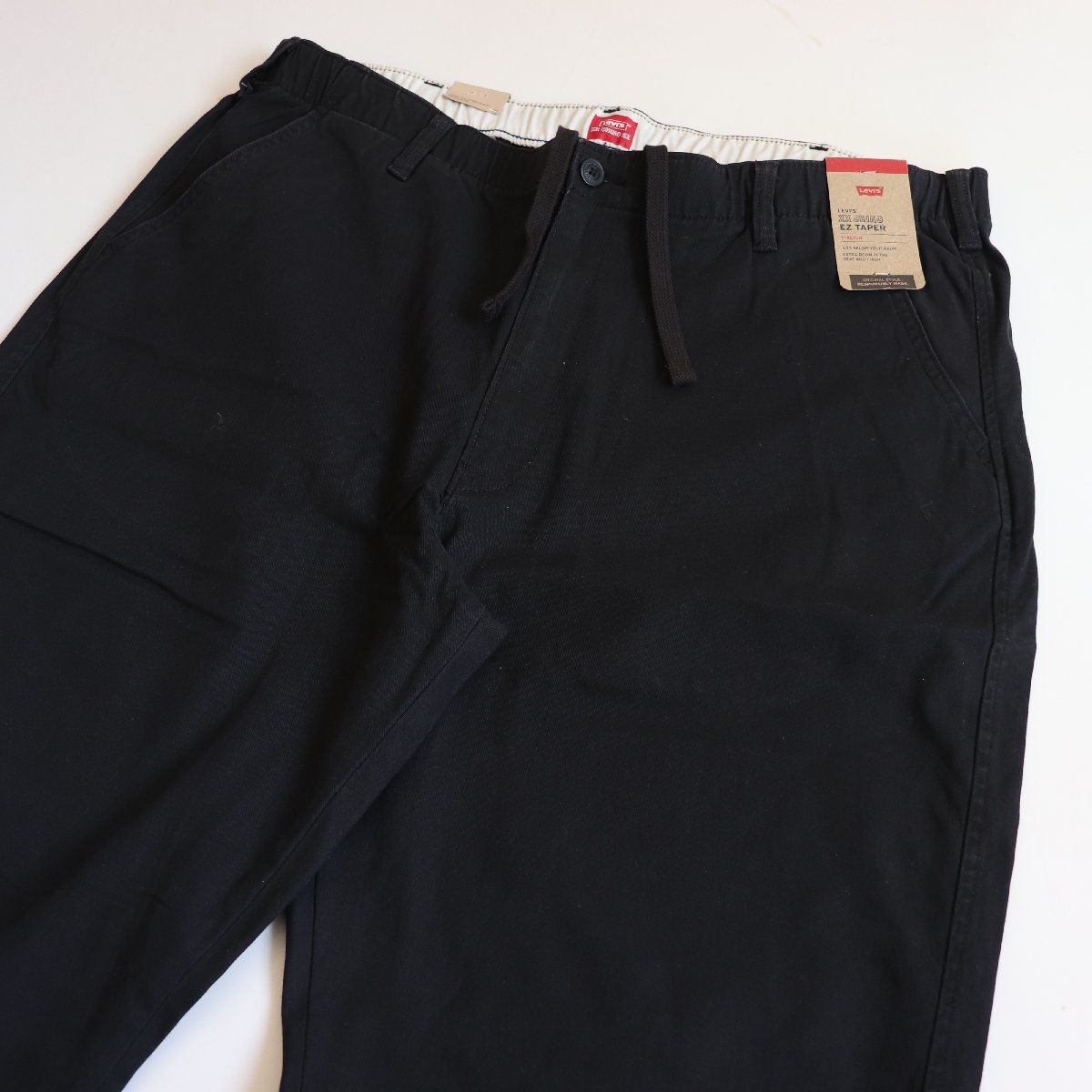 リーバイス Levis 新品 メンズ XX CHINO EZ TAPER ストレッチ チノ ロングパンツ 黒 LLサイズ [A1041-0003-XL] 四 参QWER