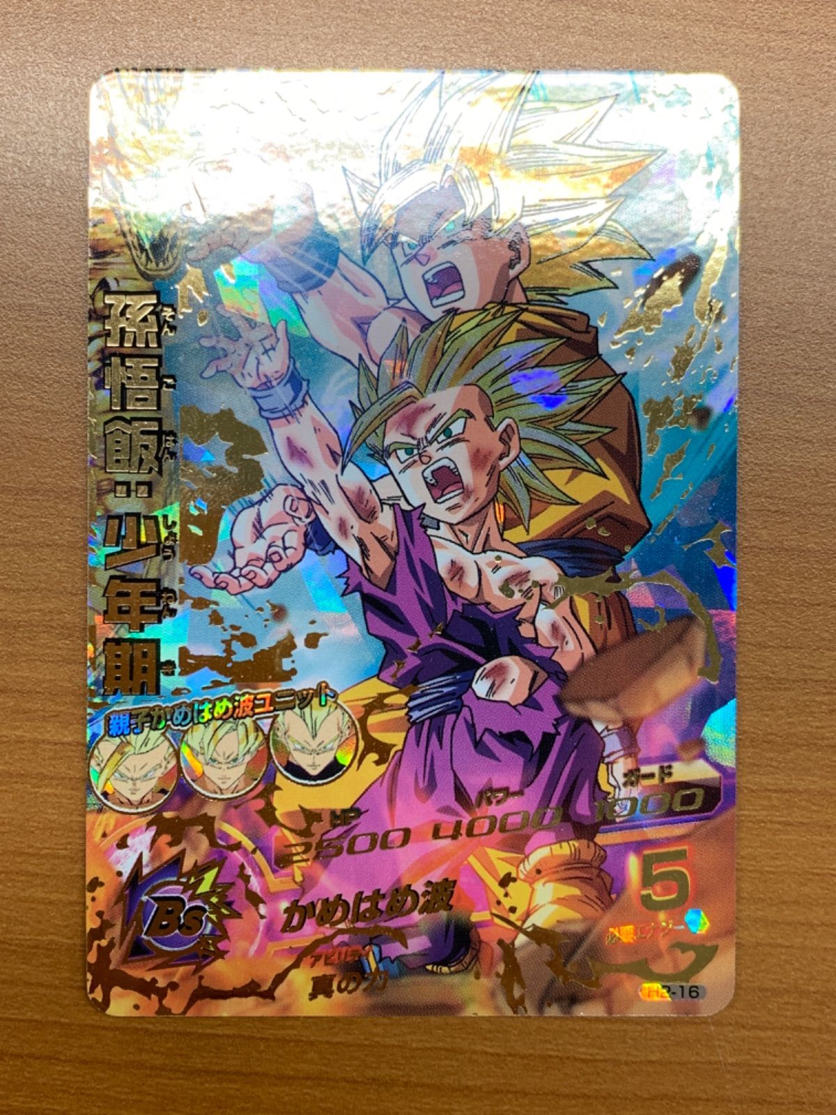 孫悟飯：少年期 H2-16 UR アルティメットレア ☆ ドラゴンボール