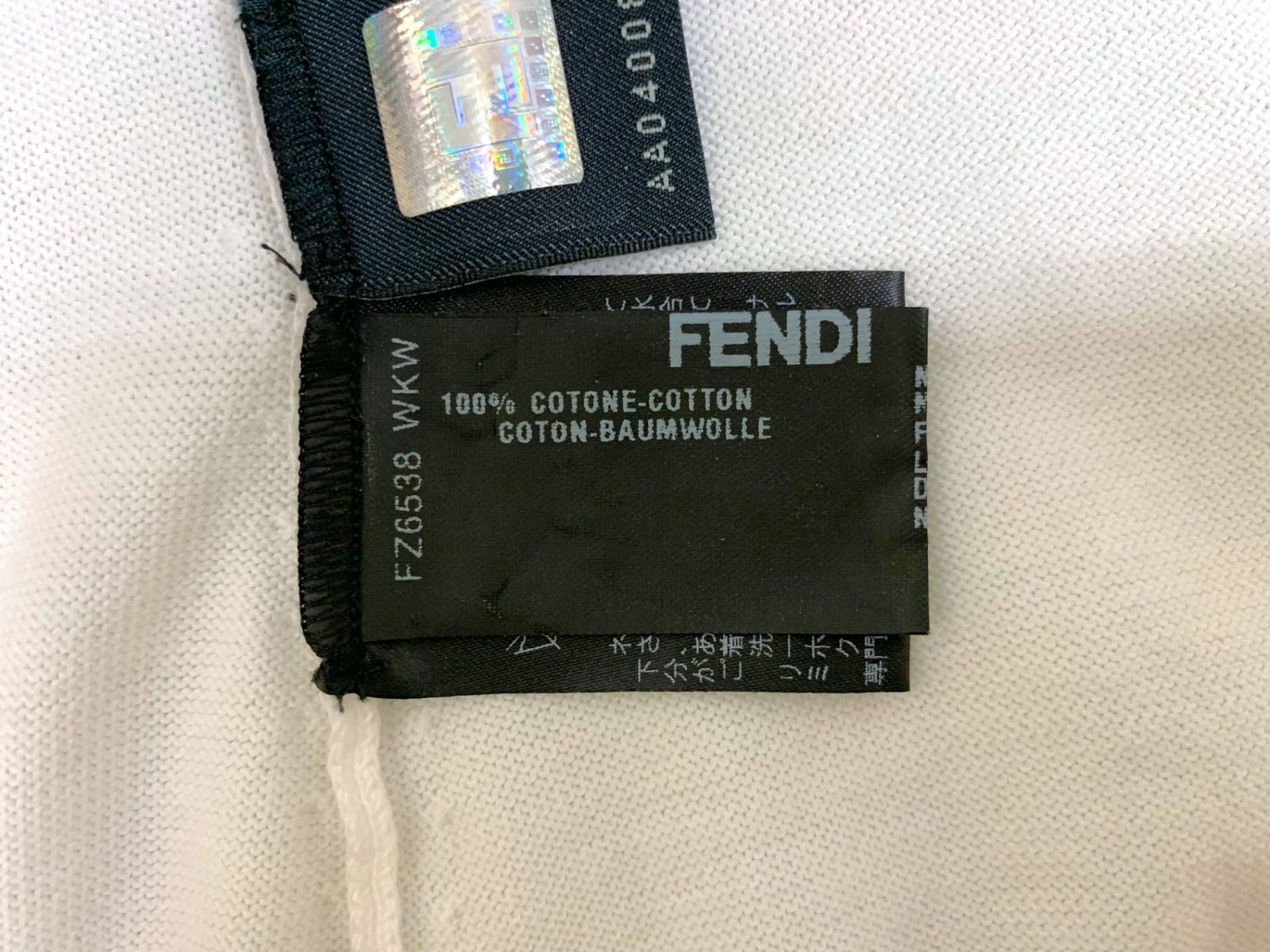 FENDI (フェンディ) タンクトップ トップス ノースリーブ バイカラー