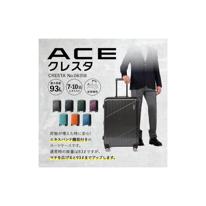 エース スーツケース キャリーケース キャリーバッグ 大容量 lサイズ 7