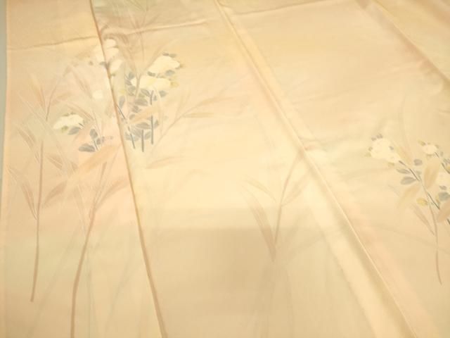平和屋着物▽訪問着　単衣　刺繍　菊　暈し染め　正絹　逸品　DAAS0711az 平和屋着物▽訪問着 単衣 刺繍 菊 暈し染め 正絹 逸品 DAAS0711az