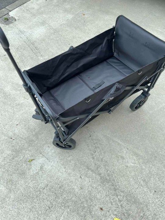 アウトドアワゴン 折りたたみ キャリーカート 100L 大容量 キャリーワゴン 後ろ開け ワンタッチ 台車 sl-lc130-bk-mm142