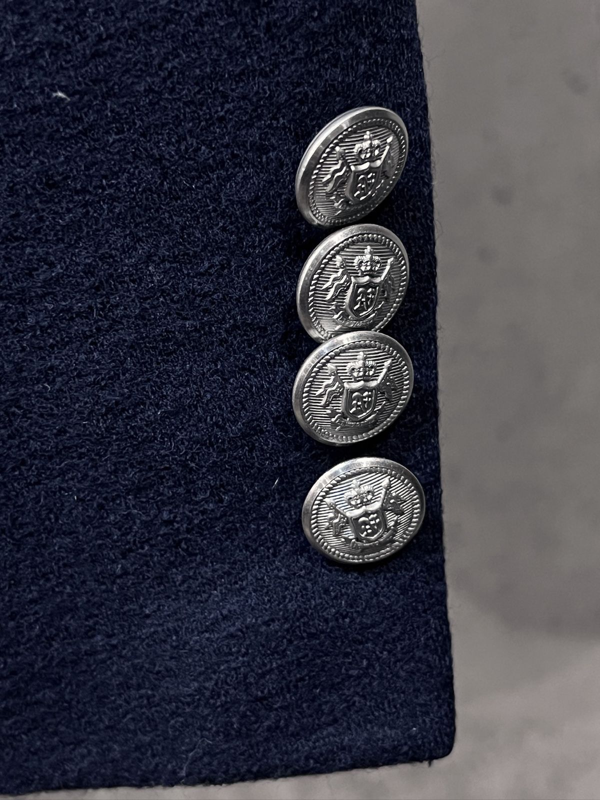 【未使用級】紺ブレ　銀ボタン　Lサイズ　ニューヨーカー　秋冬　極美品　おしゃれ PREMIUM CLOTH Beyond 2ボタンシングル