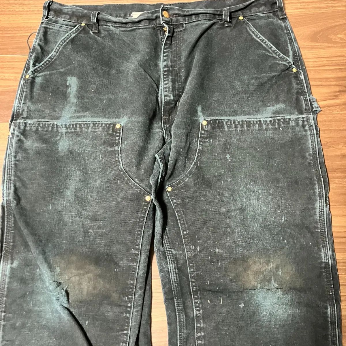 Carhartt カーハート ダックダブルニーワークパンツ 墨黒 ブラック 