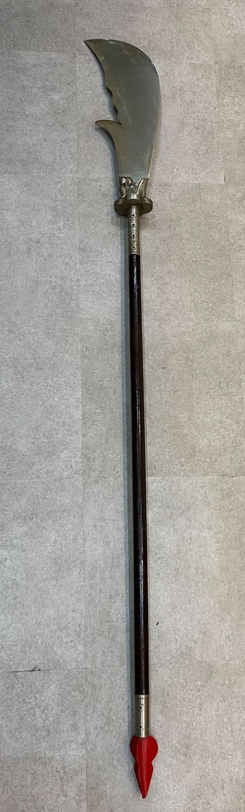 中国式長柄刀 偃月刀 2.15m 武具 武道具 古兵器 中国武術 演武用 コレクション 展示品