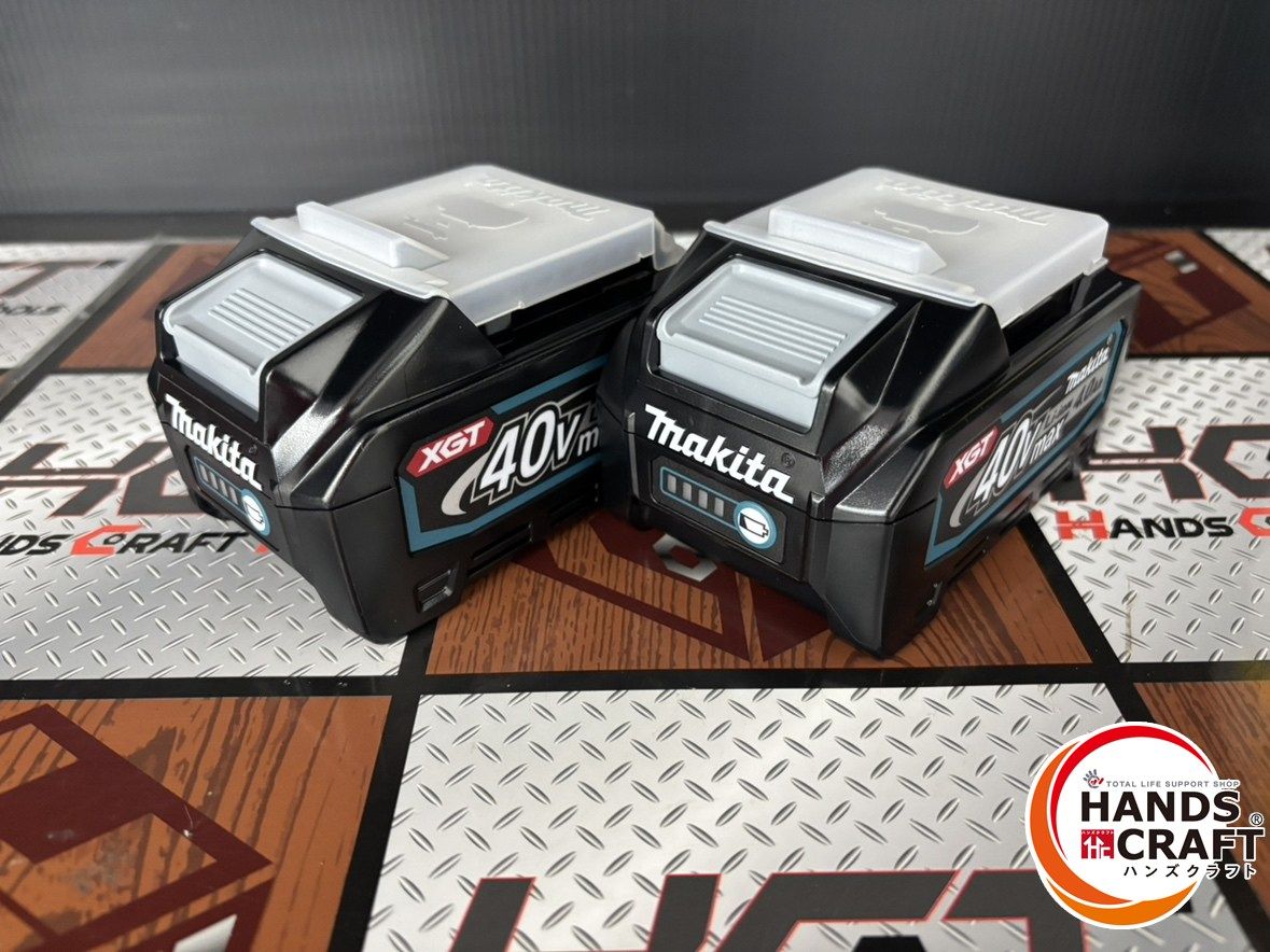 ♭ makita マキタ リチウムイオンバッテリ 40Vmax 4.0Ah BL4040 残量表示付 2個セット セットバラシ品