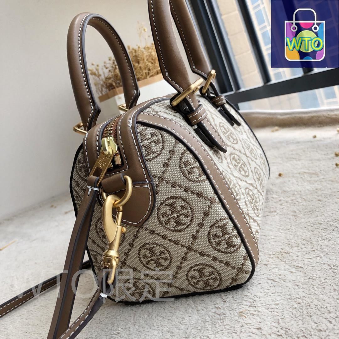 未使用美品⭐︎TORYBURCH Bag⭐︎ Tory Burch Tモノグラム ミニバレル ボストンバッグ