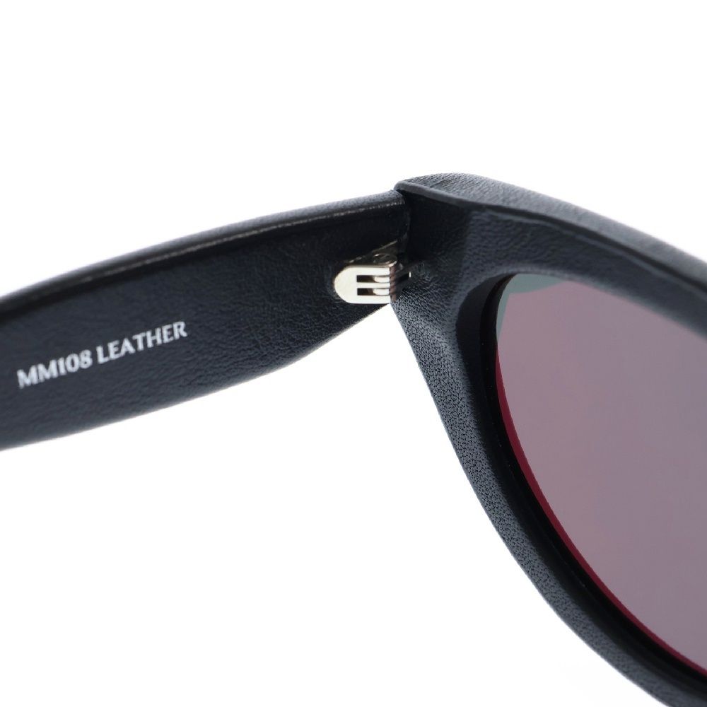 ジェントルモンスター×マルジェラ　レザーブラック　mm108 Maison Margiela×GENTLE MONSTER サングラスMM108 LEATHER MM108