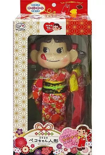 中古】フィギュア ペコちゃん人形 PEKO 70th Anniversary 2020