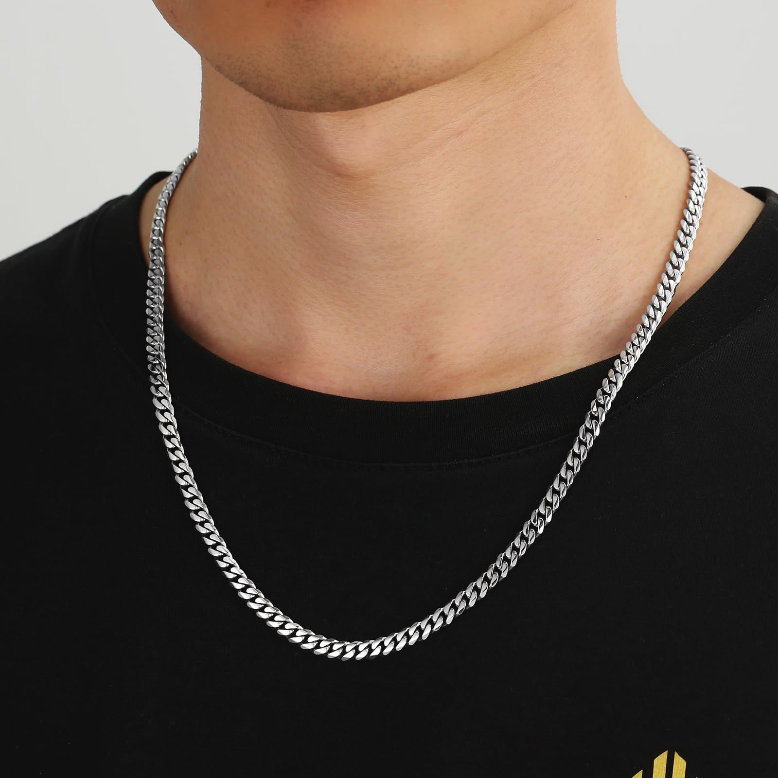 迅速発送】KRKC&CO チェーンネックレス 6面カット メンズ 喜平 