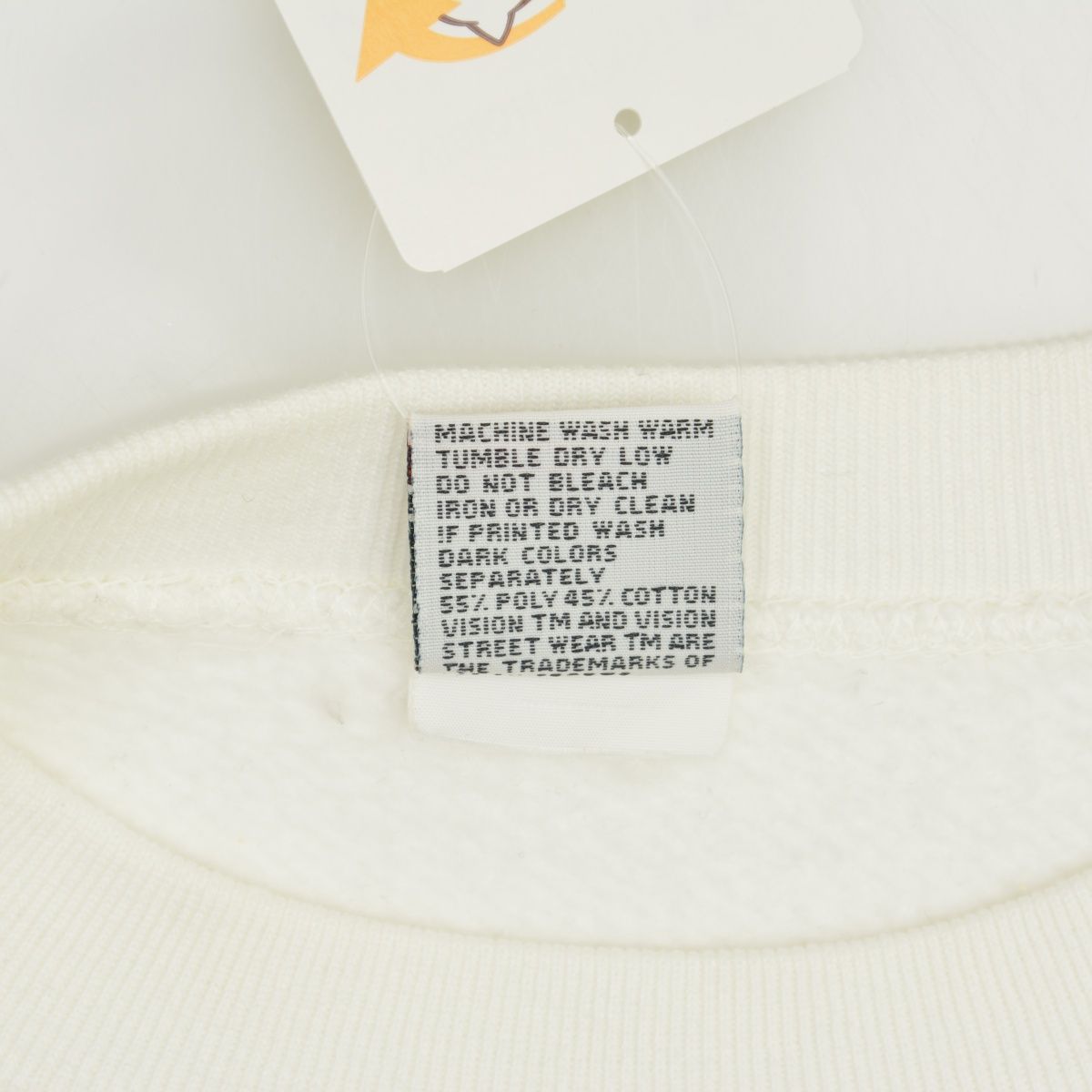VISIONSTREETWEAR】80s ポケット付 両面ロゴプリント長袖スウェット