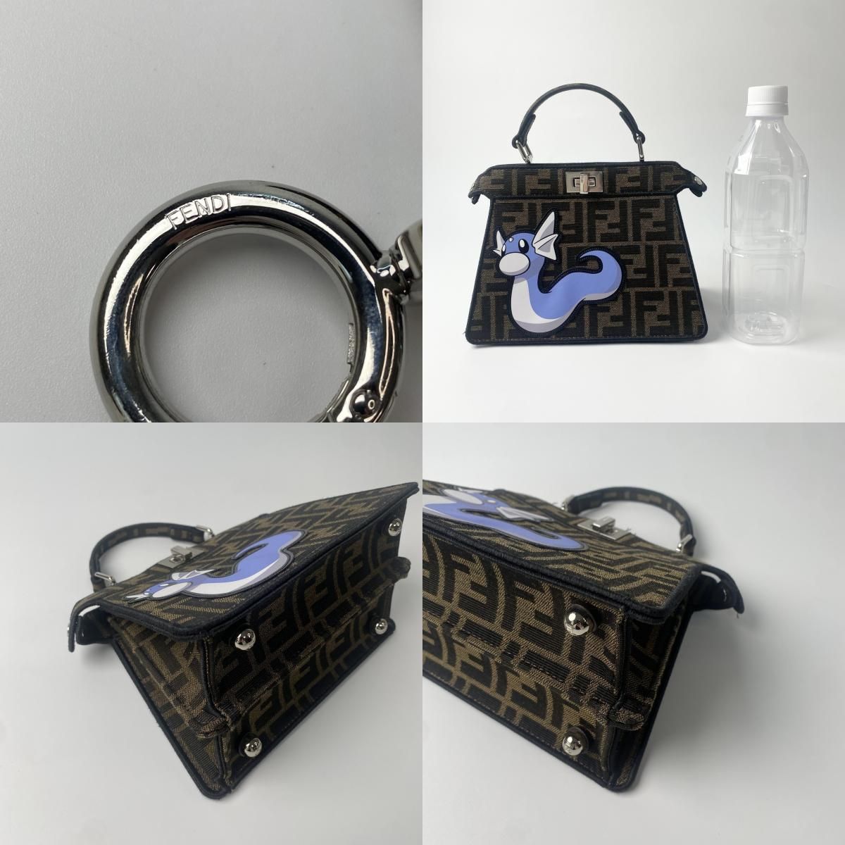 入手困難] 美品 フェンディFENDI ピーカブー ポケモンコラボ ミニリュウ