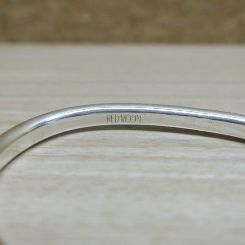 REDMOON シルバー バングル レッドムーン - メルカリ