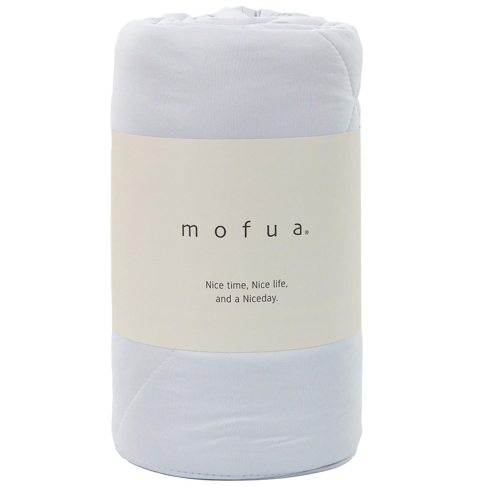 mofua(モフア) 掛け布団 肌掛け キルトケット グレー シングル ふんわり 雲に包まれる やわらか 極細 ニット生地 ソフトタッチ 洗える 31200145