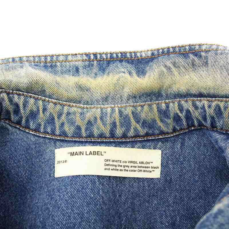 オフホワイト OFF WHITE 17SS ダイアゴナル スプレープリント デニム