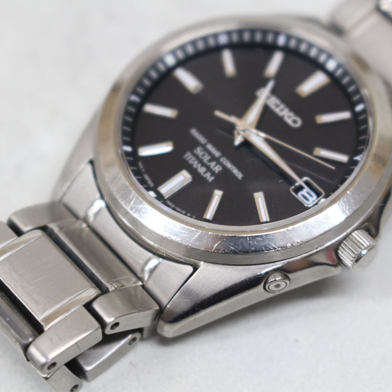 S139)【稼働品/参考6.3万】SEIKO/セイコー スピリット 7B52-0AK0 電波 