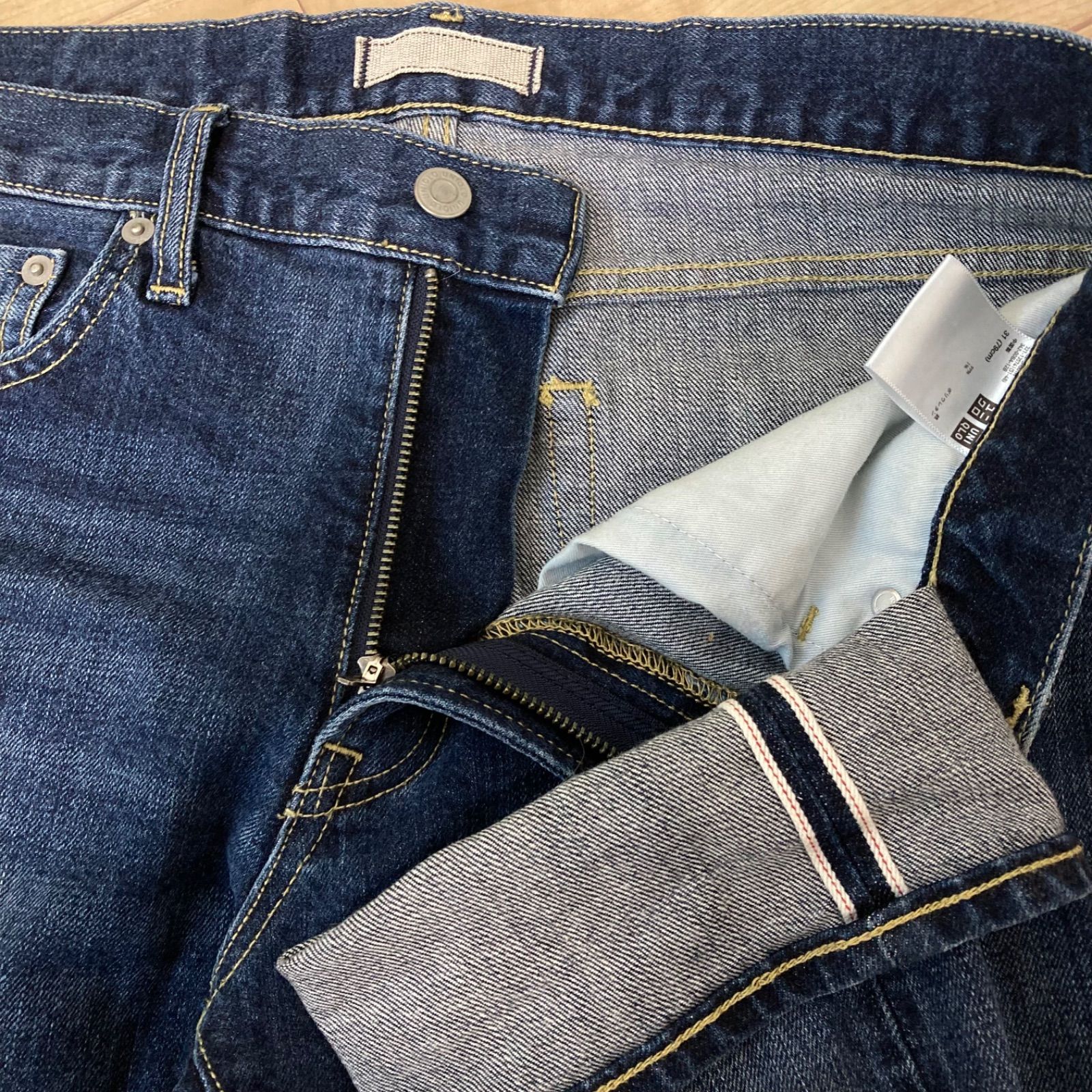 ビクターページ 赤耳！(^w^)b UNIQLO ユニクロ セルビッジ スリム フィット ジーンズ